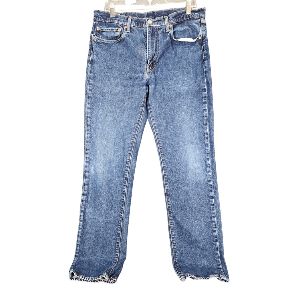 Levis‎ Premium 511 Slim Fit Jeans Mens 36x32 Blue Medium Wash Big E 04511-5025